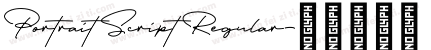 Portrait Script Regular字体转换